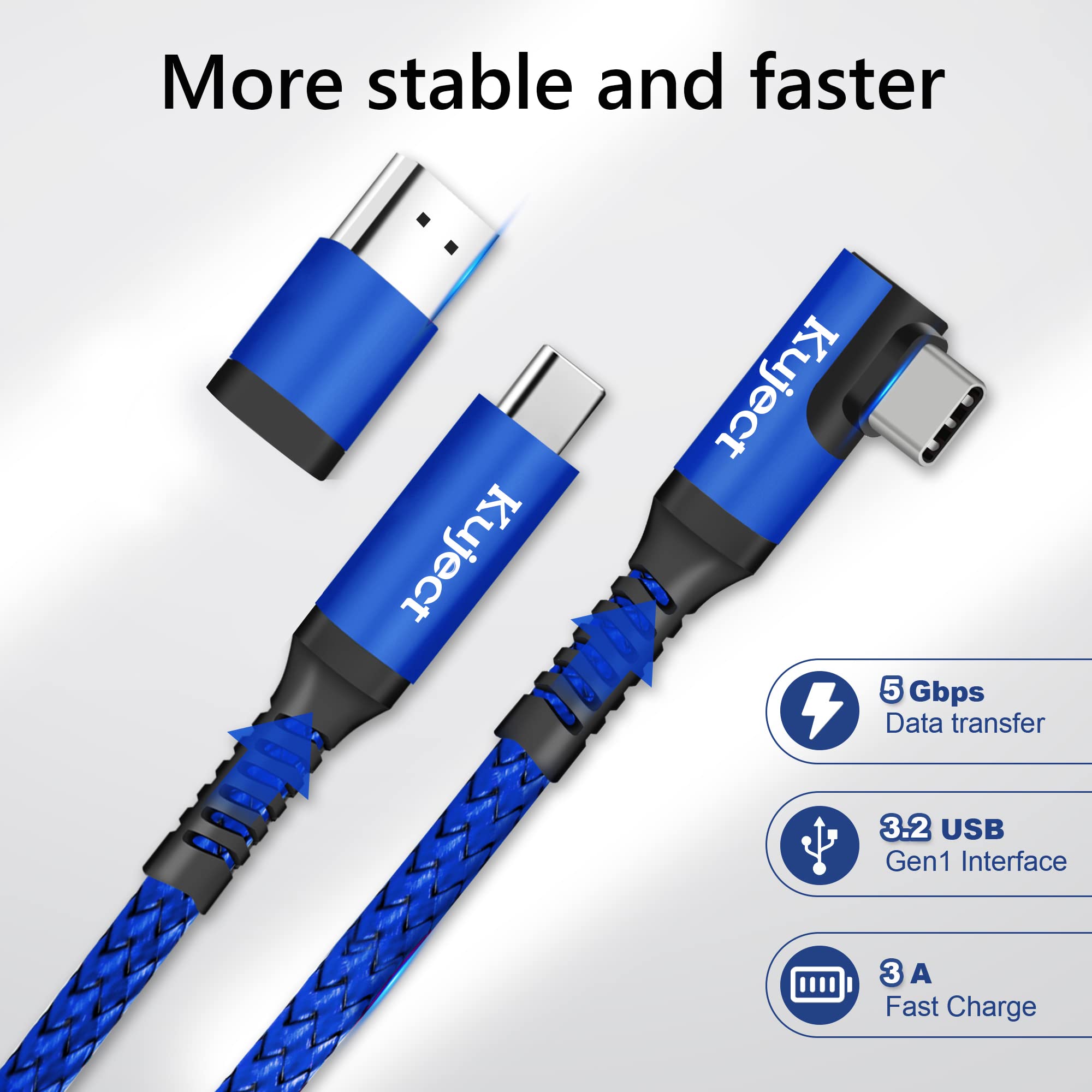 Kuject Câble de liaison de 6 m compatible avec Quest 3S/3/2/Pro, Pico 4