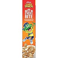 Vista 9 de Kellogg's Honey Smacks - Cereal para desayuno, hecho con grano entero, aperitivos para niños, tamaño grande, original, caja de 15.3 onzas (1 caja)