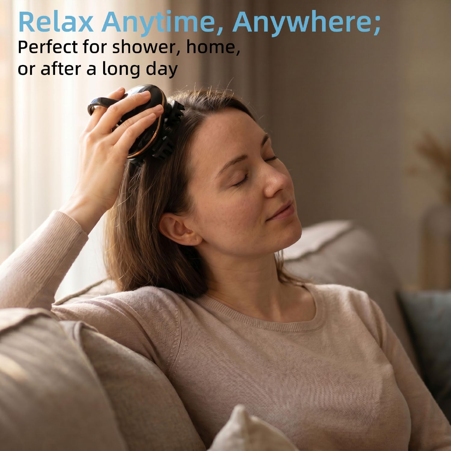 Electric Scalp Massager,Waterproof Hair Scrubber&Head Massager | 4 Removable Soft Claws,Cordless&USB-C Rechargeable.IPX7 Wet/Dry Deep Clean for Scalp Vitality.Ideal Wellness Gift