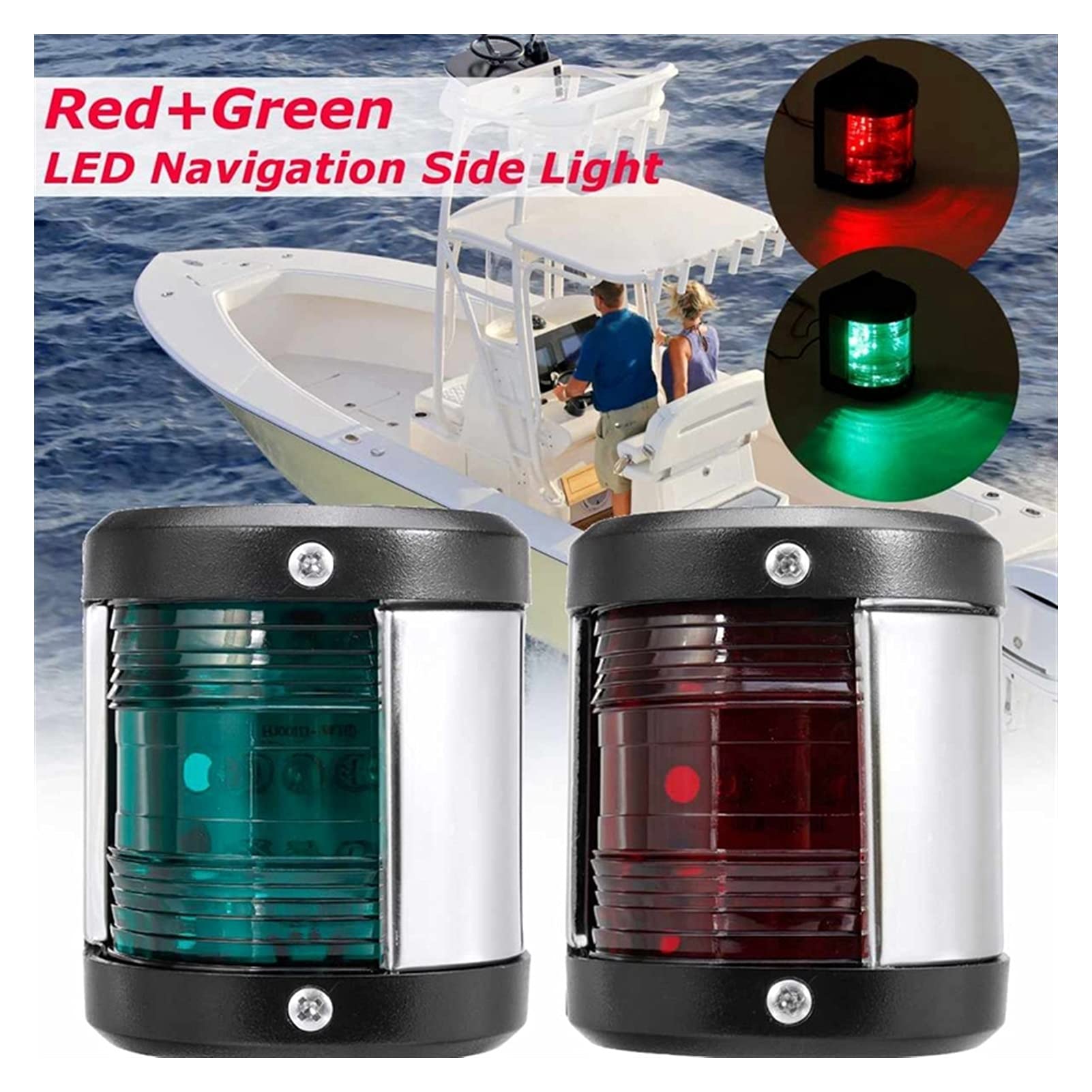 1. 2V LED. Luci di navigazione della nave barca marina avvertimento del segnale Per la navigazione e la pesca
