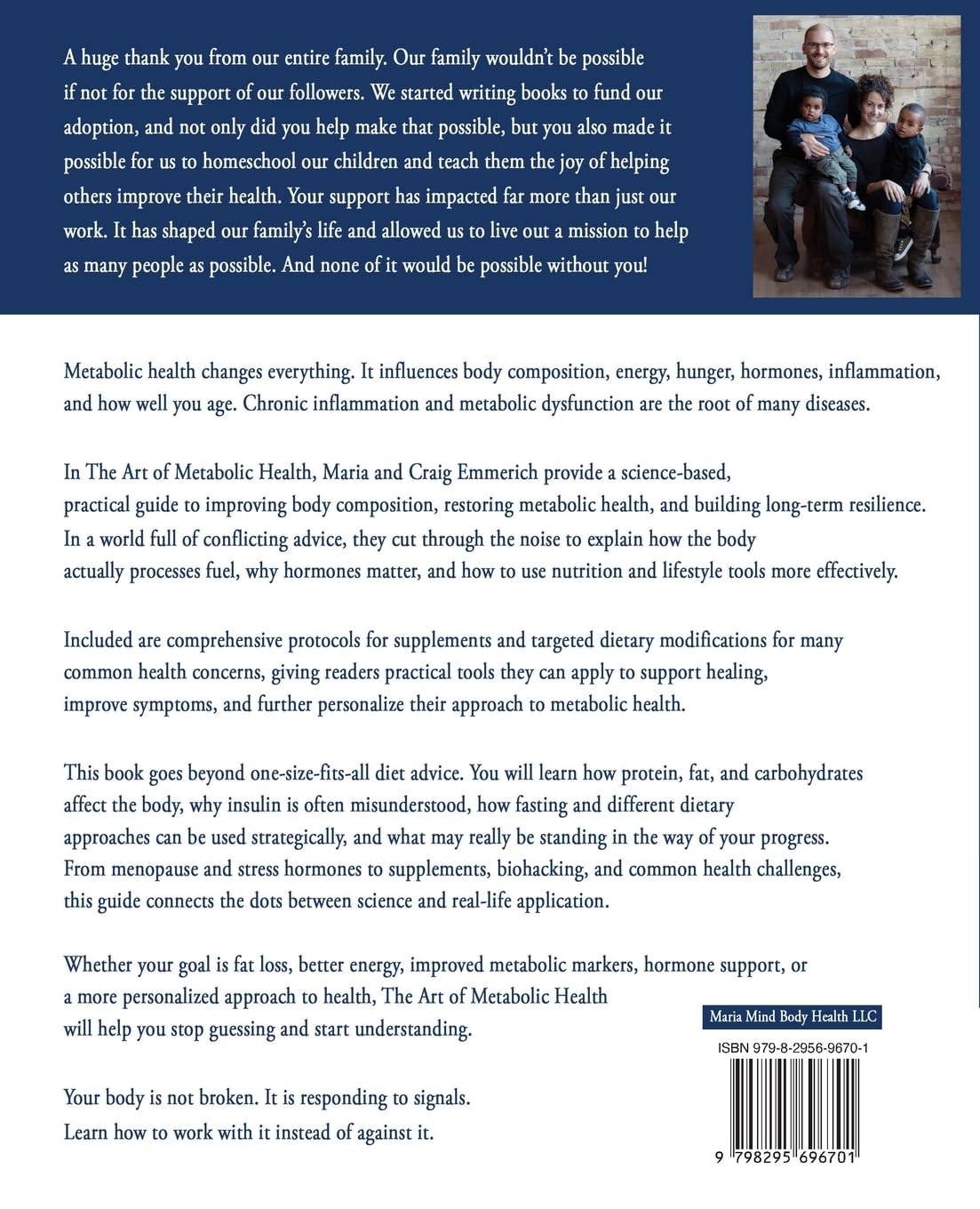 The Art of Metabolic Health: A SCIENCE BASED GUIDE TO FAT LOSS, HORMONE HEALTH and METABOLIC RESILIENCE