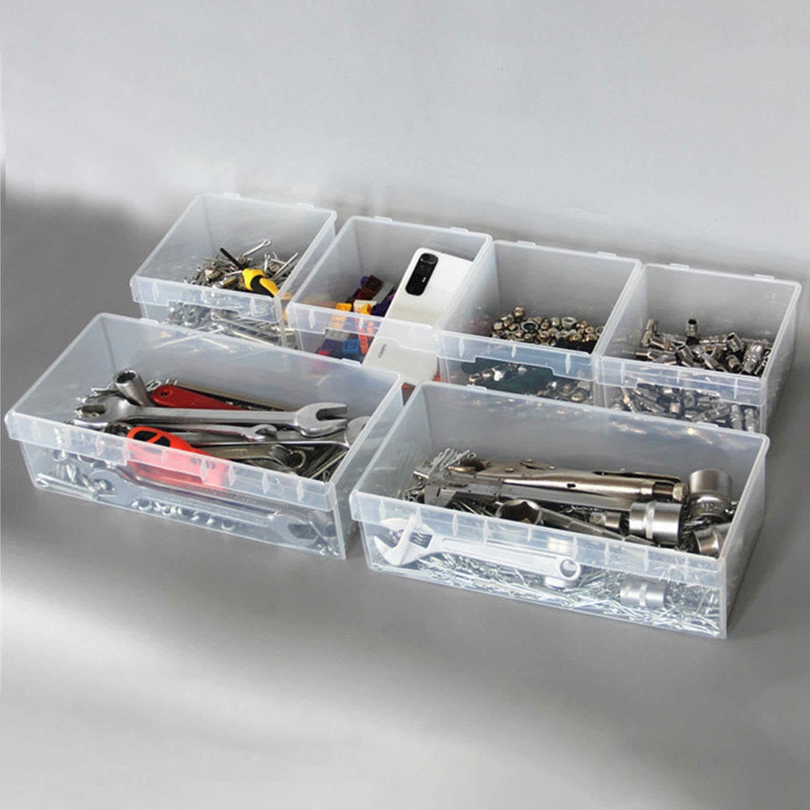 Organizador de Cajones para Armario, Organización de Garaje, Caja de Herramientas de Pared para Tuercas, Objetos Pequeños, Tornillos, Y Maquil, 9 Cajones