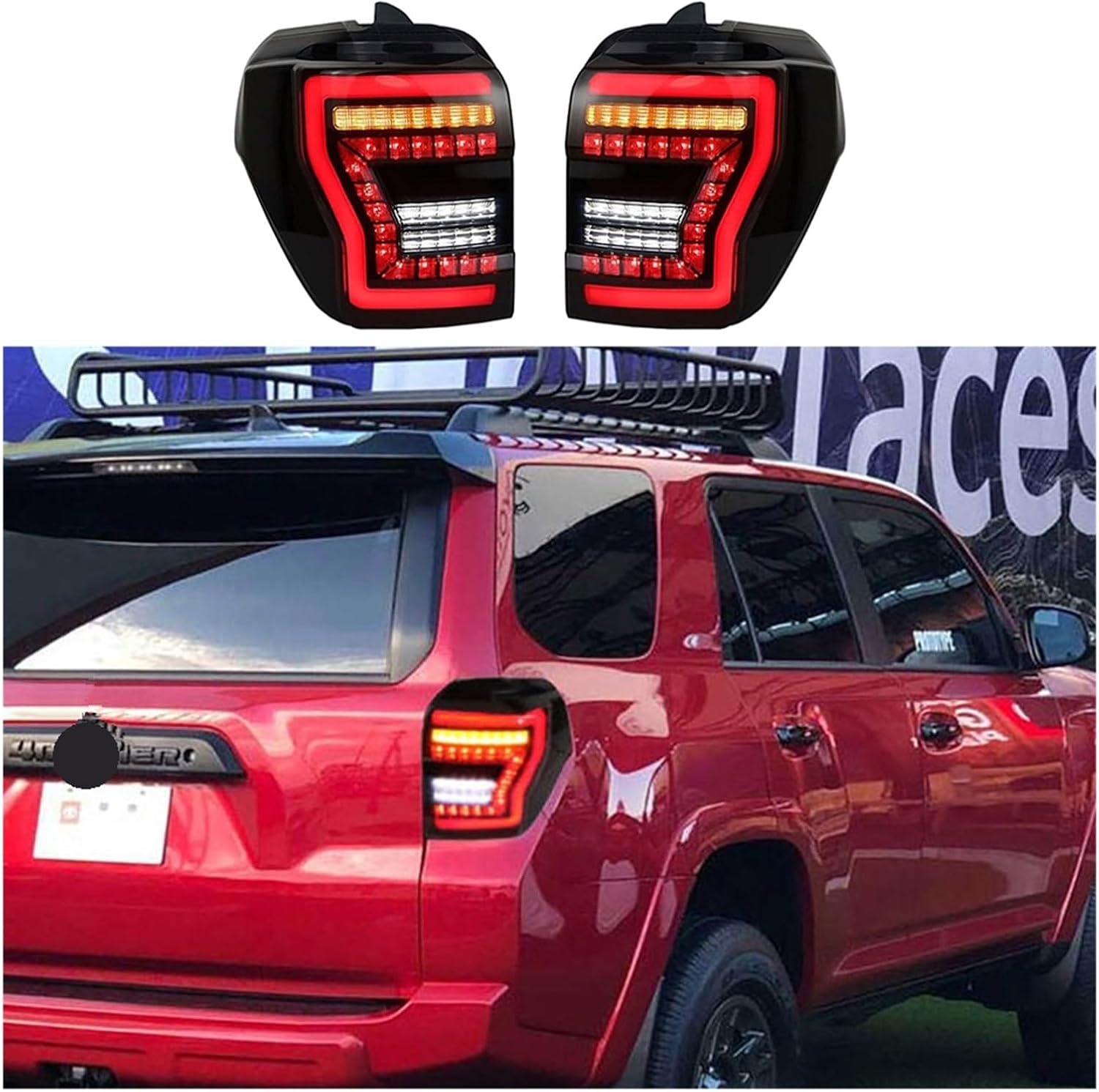 For 2014-2022 Toyota 4Runner Led Headlights (White/Devil Eyes) - TT-ABC