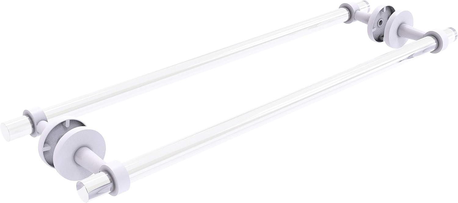 Allied Brass CV-41-BB-30 Clearview Collection 30 Inch Back Shower Door Towel Bar, Brushed Bronze
