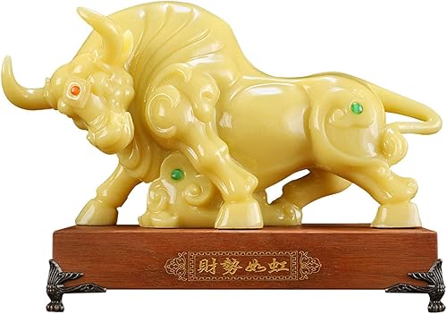 Escultura de mesa, escultura de Buda Estatua de Buda de Jade, con base, escultura decorativa de animales, decoración de Feng Shui que puede traer