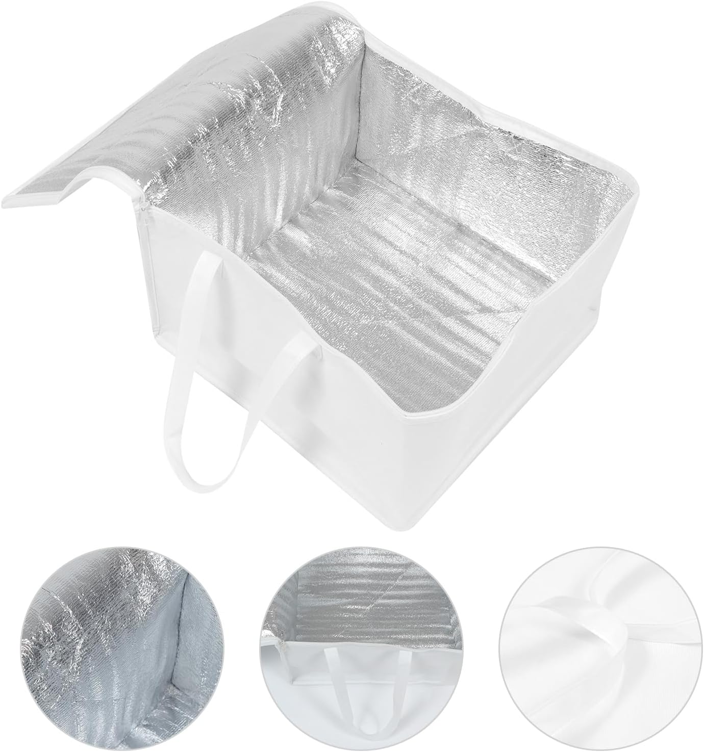 Hemoton Food Bag 16.14X16.14X8.66In Insulated Heat Preservation Tote for Takeout Pizza Outdoor Party Portable Food Storage Bag - Image 3