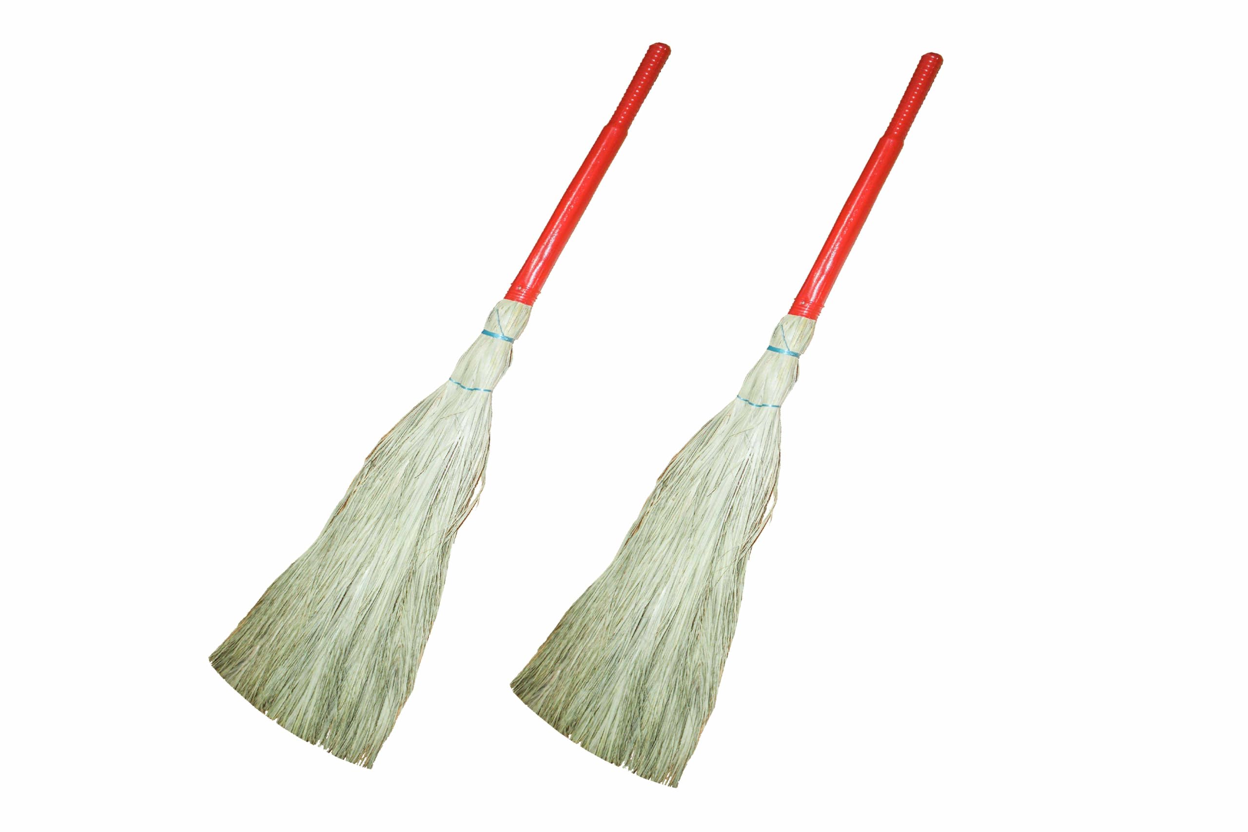 B FIT Multipurpose Floor Cleaning Brooms - Durable Natural Palm Leaves- for Home, Kitchen & Office | Long Lasting | No Dust Gurantee | Easy to Use - Pack of 2-image-22