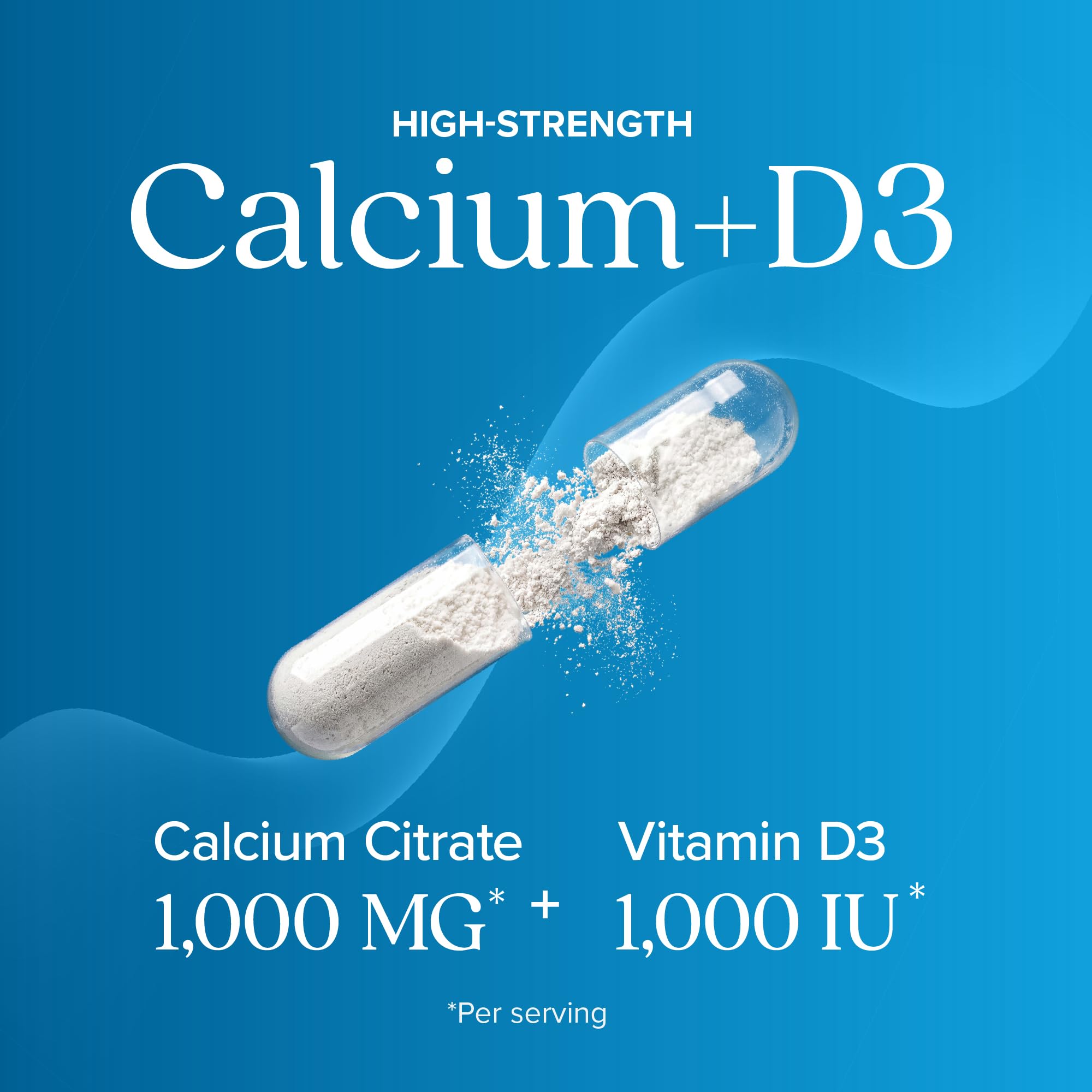 Calcium Citrate 1000mg with Vitamin D3, Bone & Teeth Support, Dr-Formulated — Amazon image 3