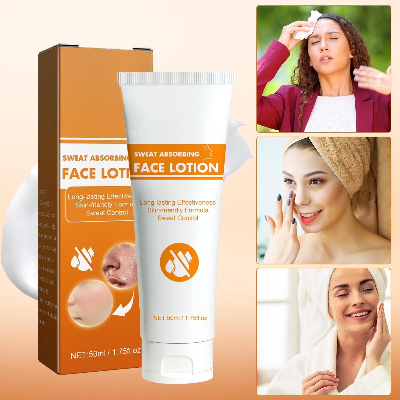 Anti Sudor Para Rostro, Loción Facial Absorbente De Sudor, Frente Y Cabelludo Y Control De Aceite Facial, Polvo Mágico Para Hombres Y Mujeres, Loción Facial Para La Frente Stay-Dry