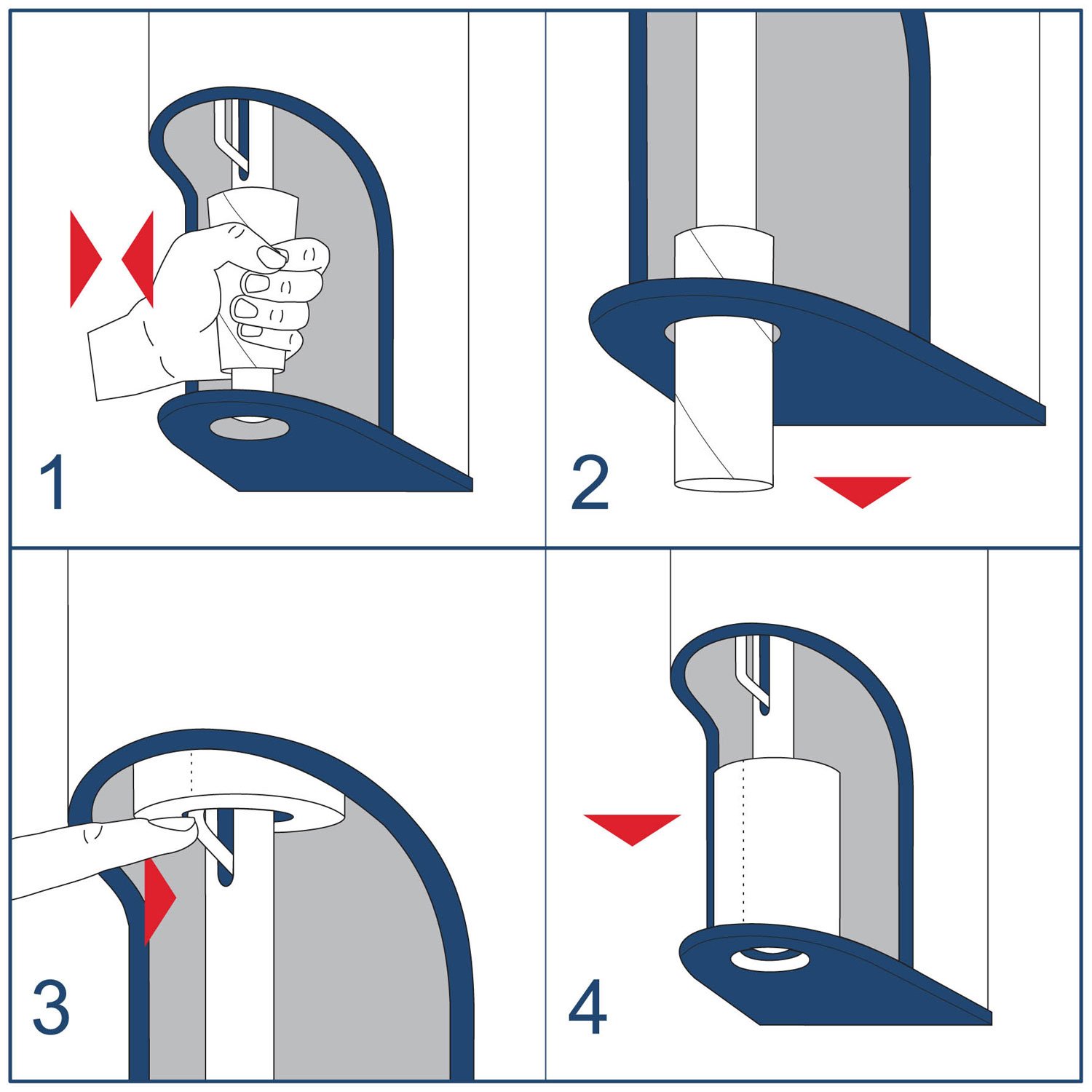 Dispensador de papel higiénico para 5 rollos