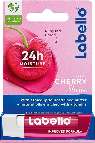 Labello Cherry Shine 24h Moisture Caring Lip Balm, 4.8g
