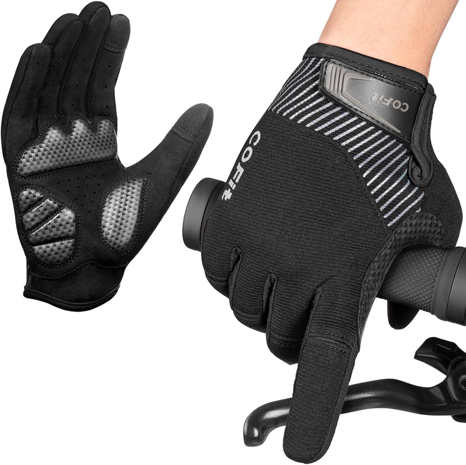 COFIT Anti-Slip Cycling Gloves for Men Women, Touchscreen Breathable Gloves Mountain Bike Gloves for BMX ATV MTB Riding, Road Racing, Bicycle, Climbing, Boating product image