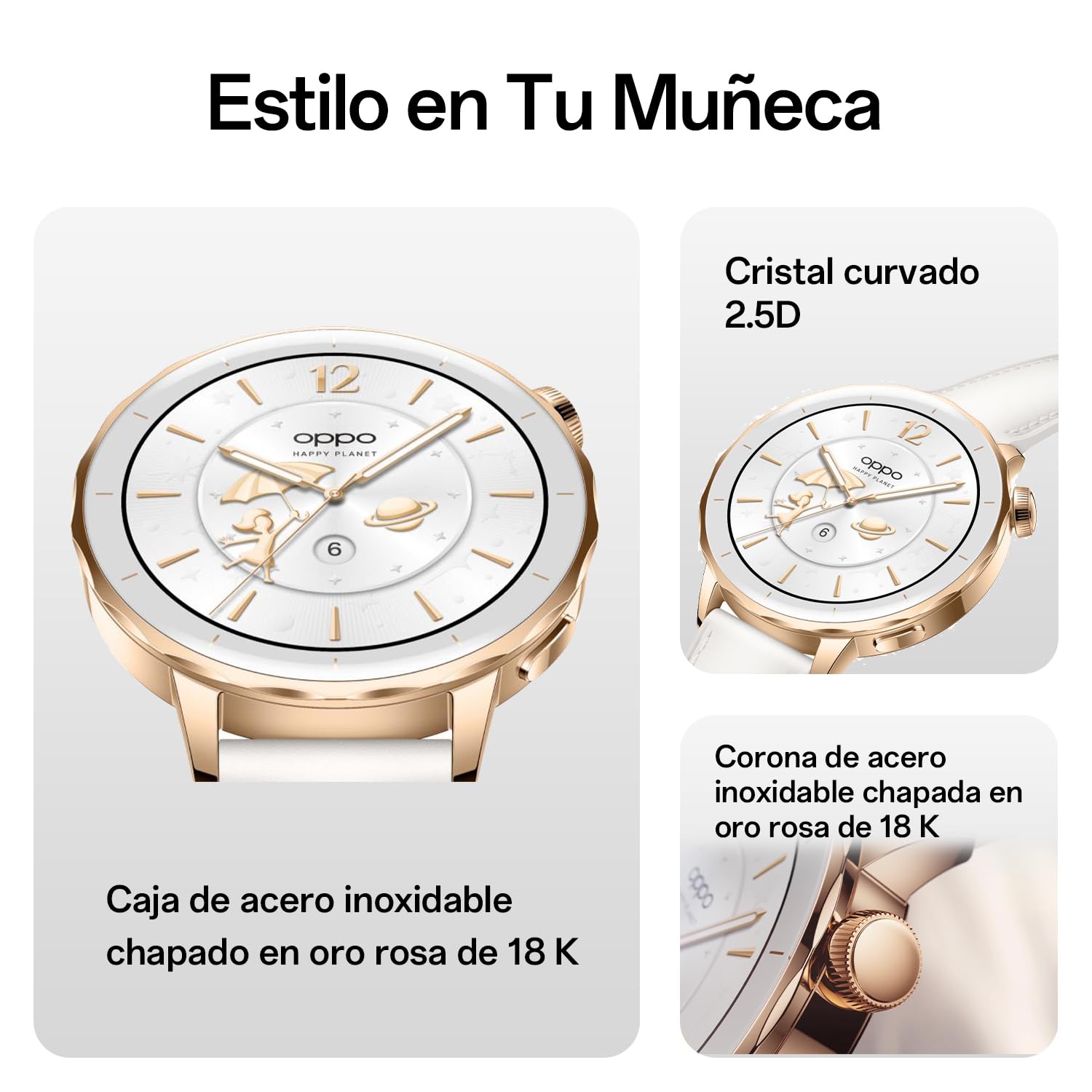 OPPO Watch X2 Mini Reloj Inteligente, 1.75 Pulgadas AMOLED, GPS, Wear OS, 100+ Modos Deportivos, Frecuencia Cardíaca & SpO2