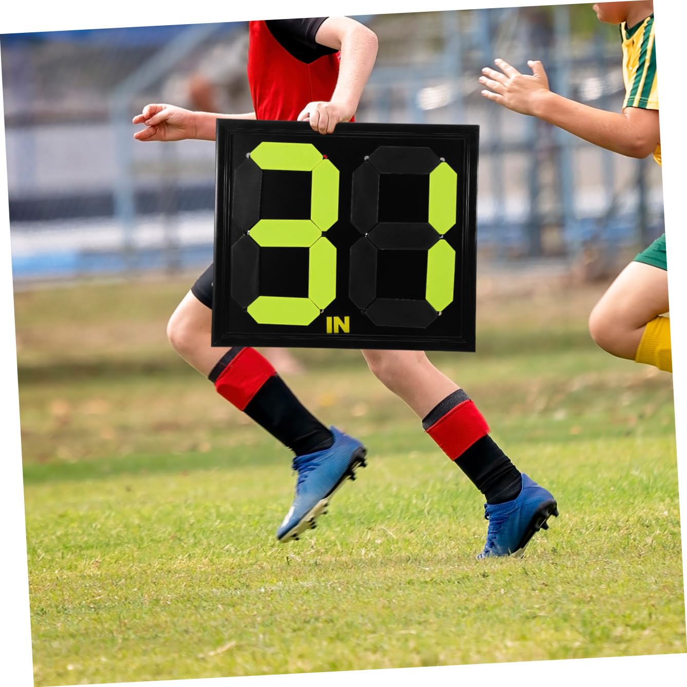 Tabella per Sostituzioni Calcio Manuale Numeri, Pp Nero per Arbitri