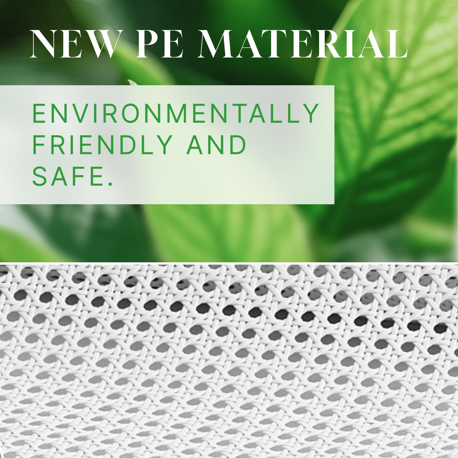 40x120cm intreccio rattan rotolo di nastro riparazione sintetico pvc per mobili sedie armadi fai da te Resistente all'acqua, ai raggi UV e alle muffe (Blanco 40x120cm)