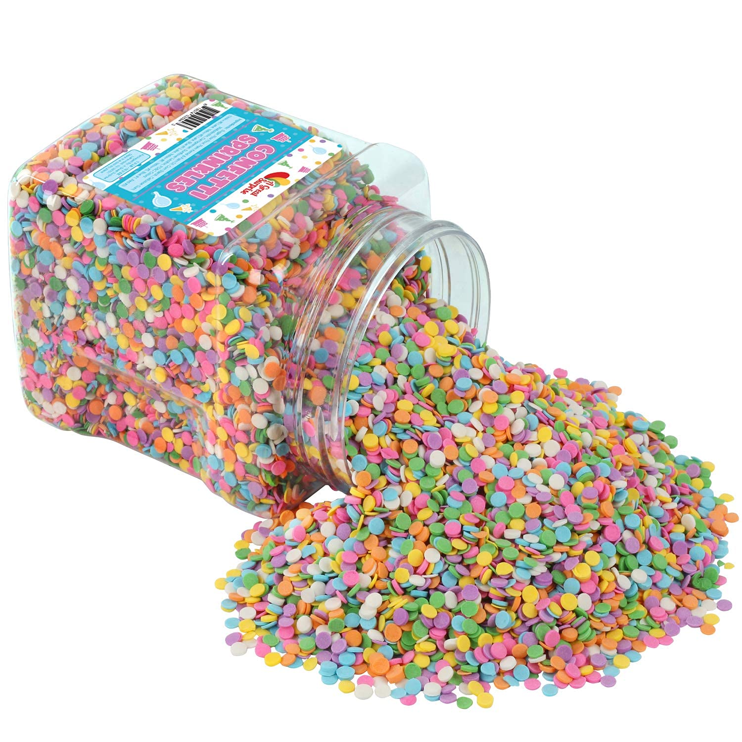 Buy A Great Surprise Pastel Confetti Sprinkles Bulk Toppings 1.2 LB
