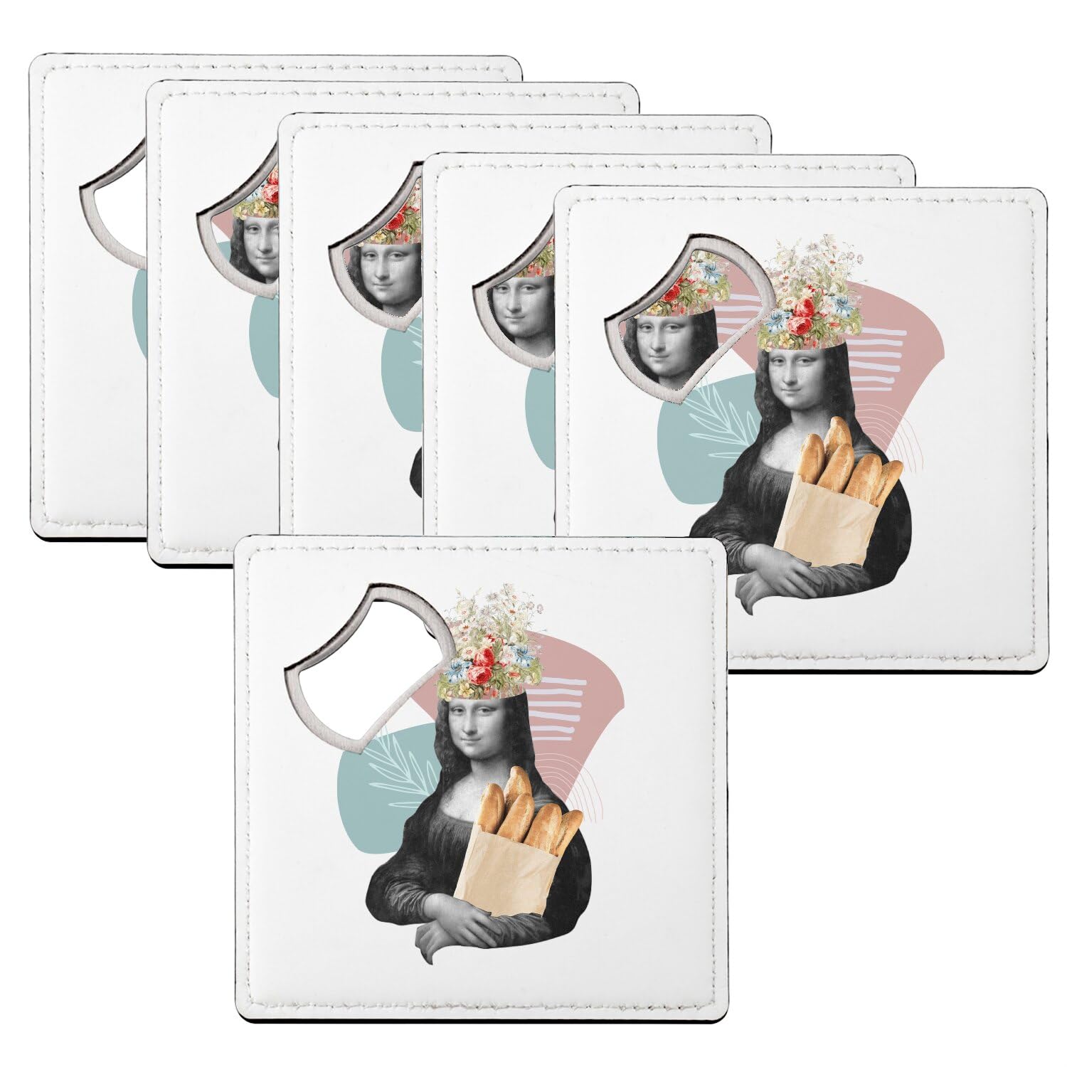 Sous verre décapsuleur Joconde cadeau original pour amateurs d'art