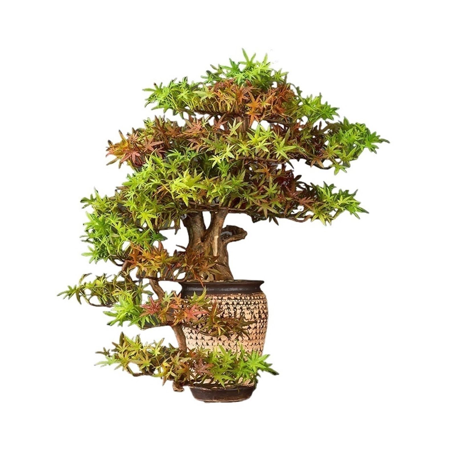 Faux Sapin Plante bonsaï Artificielle de 25 Pouces, Fausses Plantes en Pot, décoration d'intérieur for Bureau, Table Maison Décoration d'intérieur