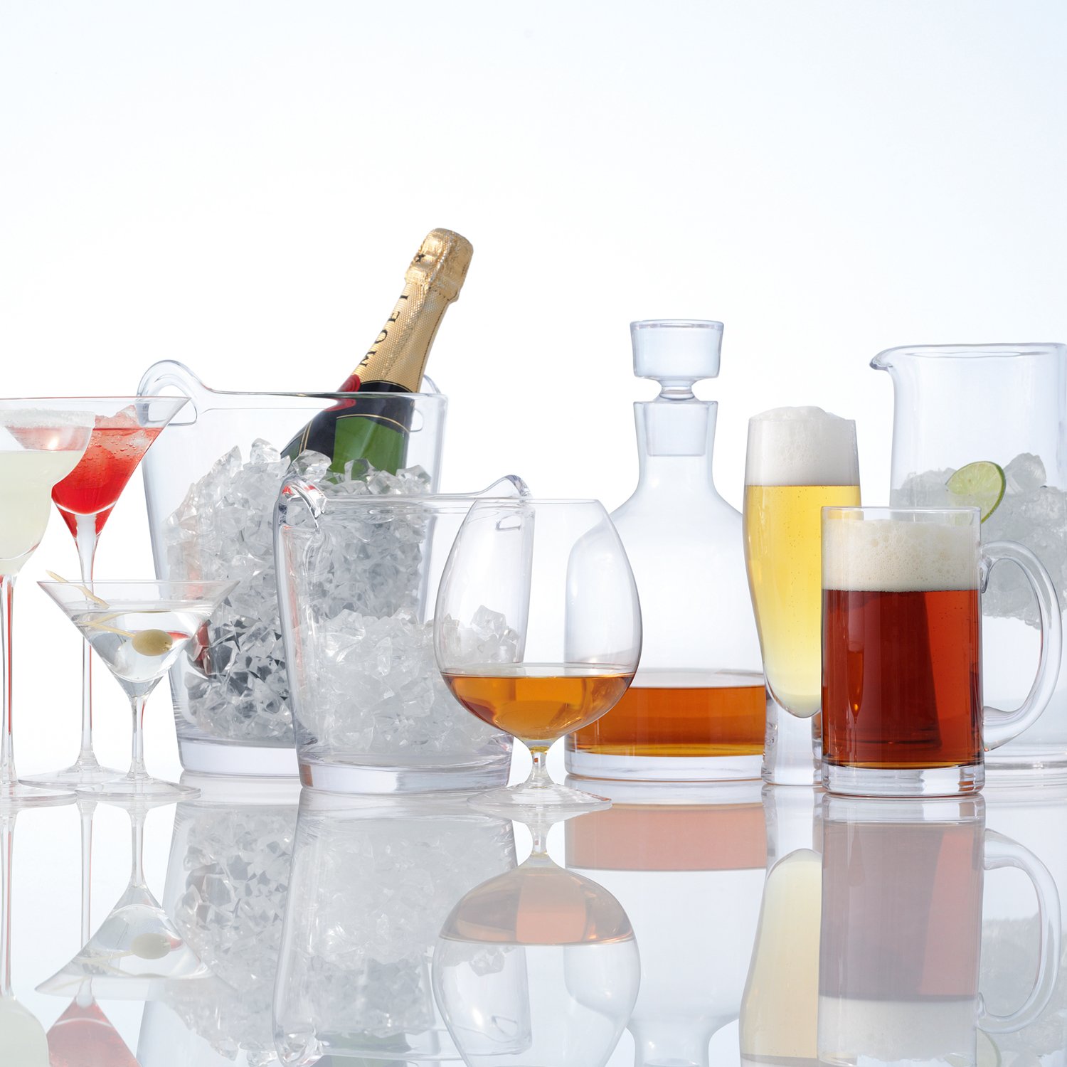LSA Bar koniak 900 ml przezroczysty x 2