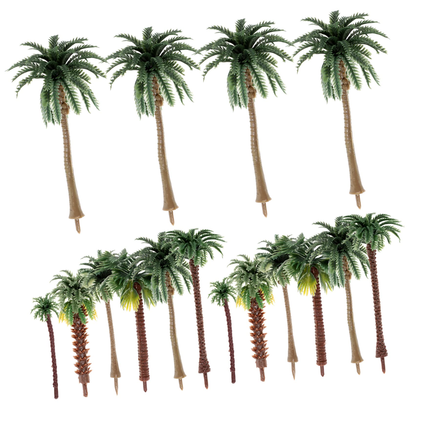 SUPVOX 3 Juegos Juego De Miniárboles Arboles Artificiales Maquetas Construccion Modelos De Palmeras Árboles Paisaje Ferrocarril Árbol Falso En Miniatura Paisajes DIY Arboles 30 Uds * 3