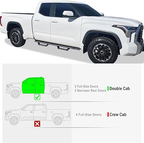 Miniatura 4 de HD Ridez Overland Slider - Pasos de caída compatibles con Toyota Tundra 2022-2024 Double Cab