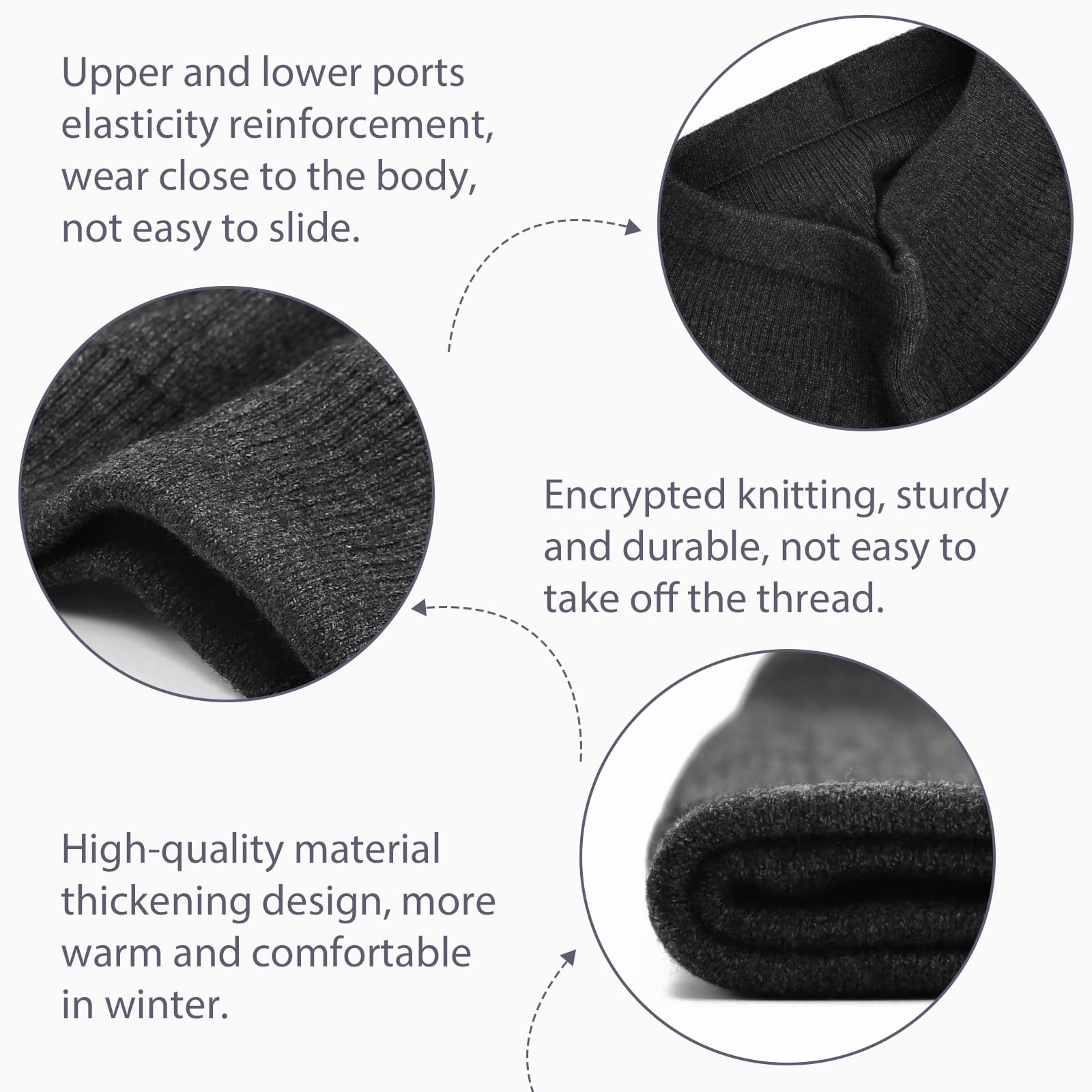 NAROSEBE Unisex Calentador de Cintura Faja Lumbar Calentador de Cintura de Cachemira Cinturón Lumbar Mujer Cinturón Invierno Calentado de Lana Cinturón de Punto (Gris oscuro)