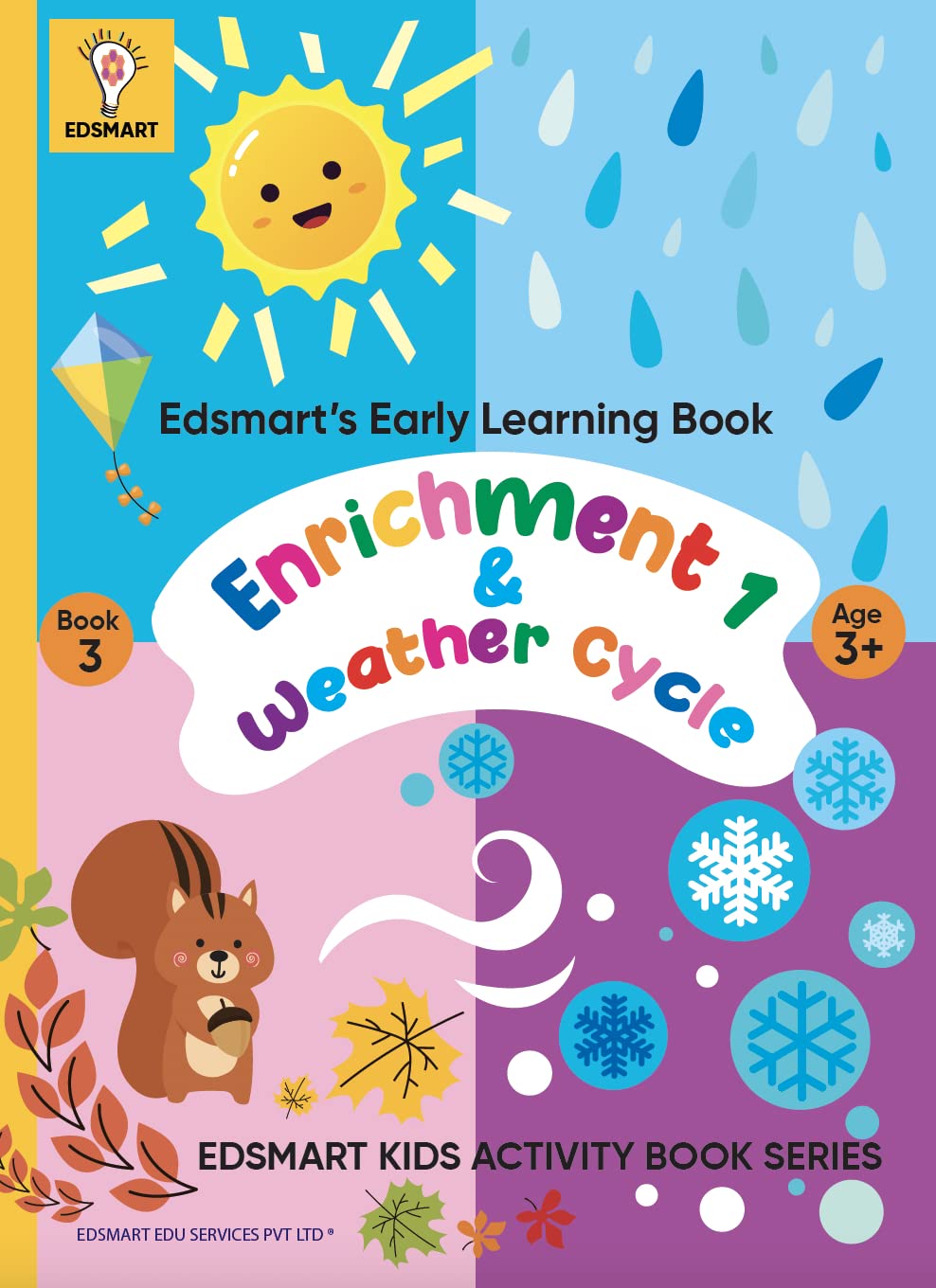 Edsmart Nursery Activity Books for Kids in English | 3 to 5 years old children | Enriched Activities & Seasons like coloring, tracing & natural materials for holistic brain development in children [A4 size]