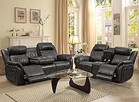 Vista 8 de Zero Gravity Power - Juego de sofá reclinable con reposacabezas ajustable, juego de sofá reclinable y sofá biplaza con puerto USB/carga inalámbrica