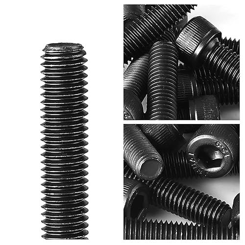 Miniatura 5 de Tornillos de cabeza hexagonal M6-0.039 x 1.181 in, acero de aleación de grado 12.9, unidad hexagonal Allen métrica, acabado de óxido negro, 25