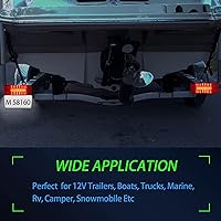 Vista 3 de Luces de remolque con kit de arnés de cableado de remolque de 50 pies - Sistema completo de iluminación LED impermeable