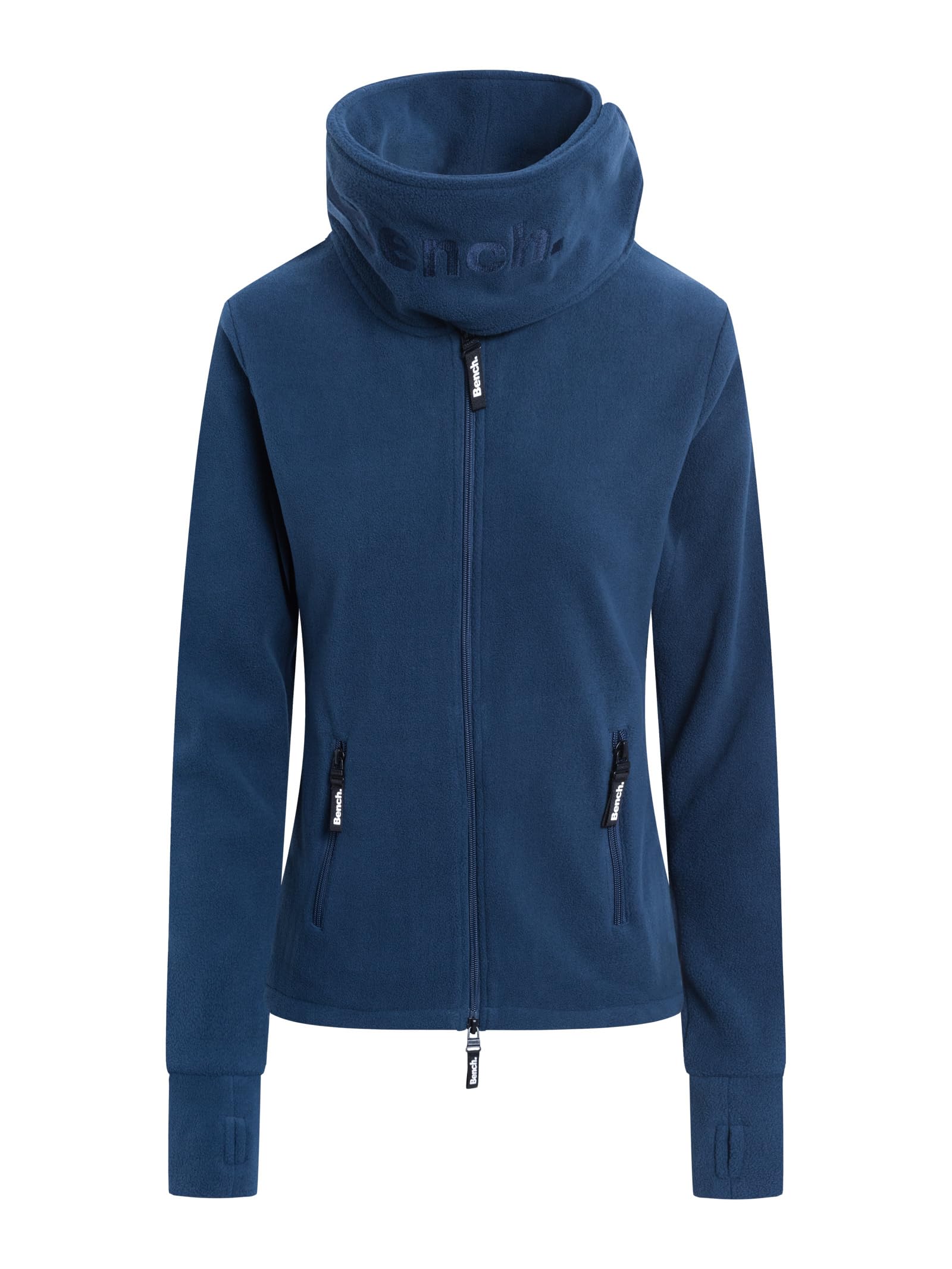 Bench Women's Navy Funnel Fleece Jacket, 18