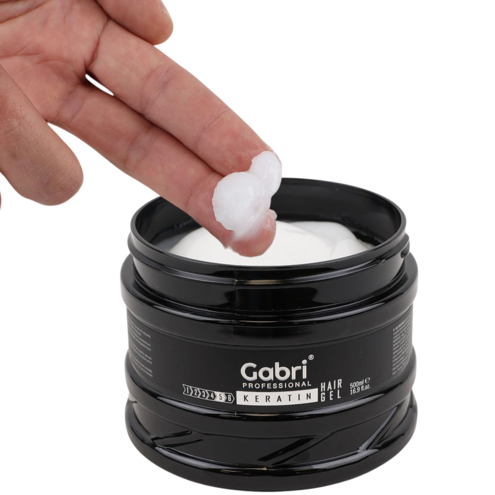 Gabri Hair Styling Gel, Firm Hold Styling Hair Gels, High Gloss, Anti-Frizz Effect, Edge Control - Image 3