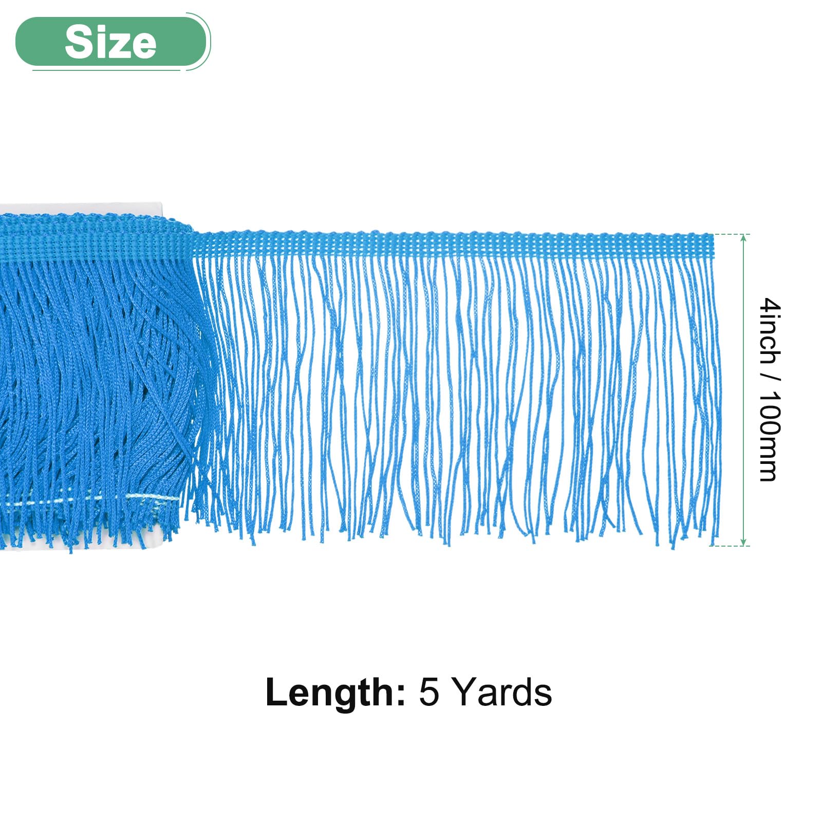 M METERXITY Chainette Fringe Trim - Image 3