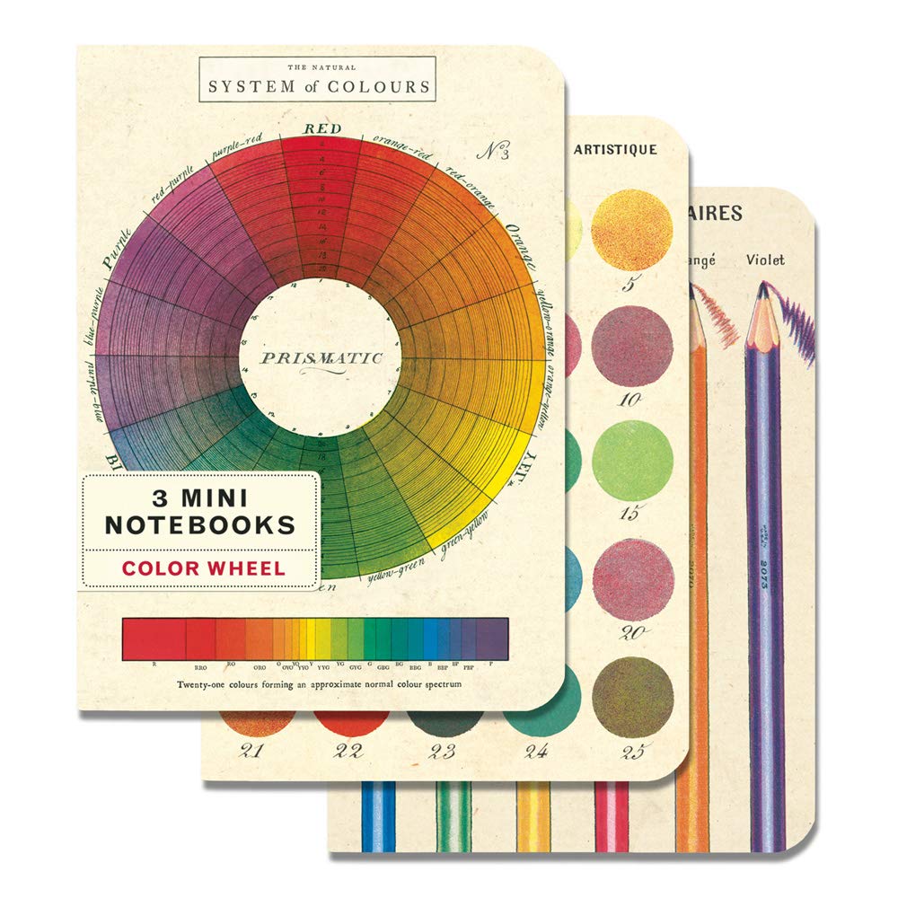 Cavallini Papers & Co., Inc. Color Wheel Mini Notebooks 4 x 5.5