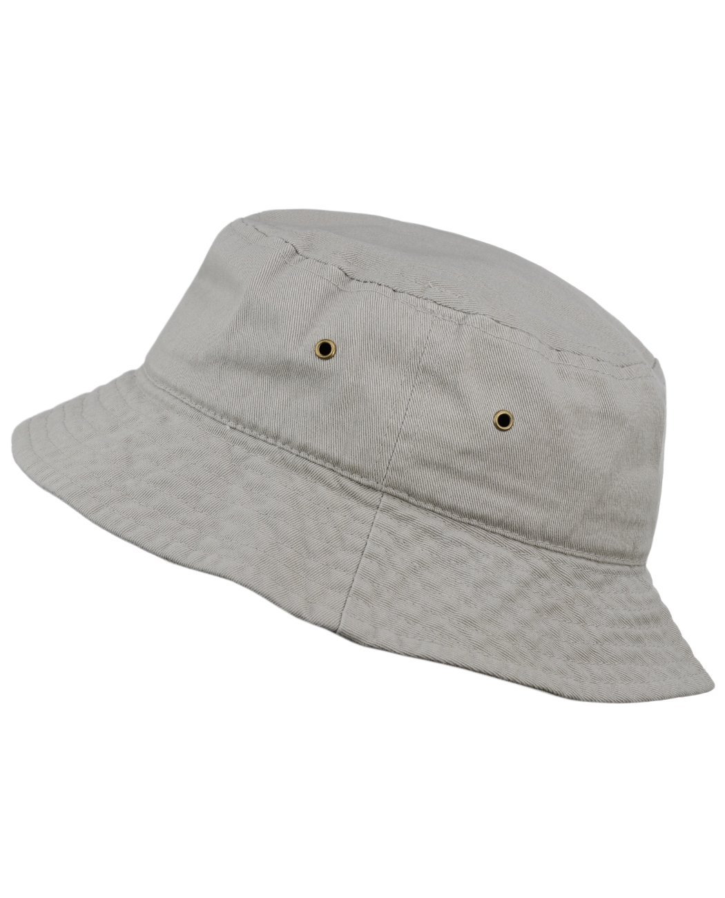 NYFASHION101 Fashionable Unisex Solid Color Lightweight Cotton Bucket Hat, Gray, L/XL