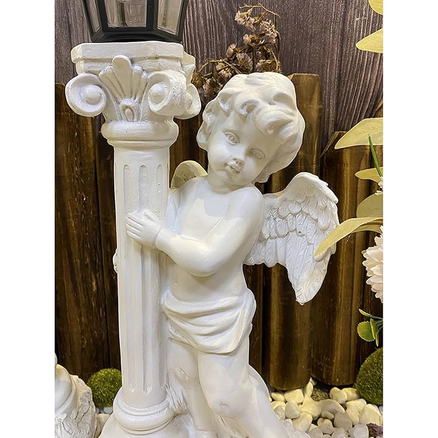 Amazon.co.jp: [dhiuebc] 天使 置物 オブジェ センサーライト