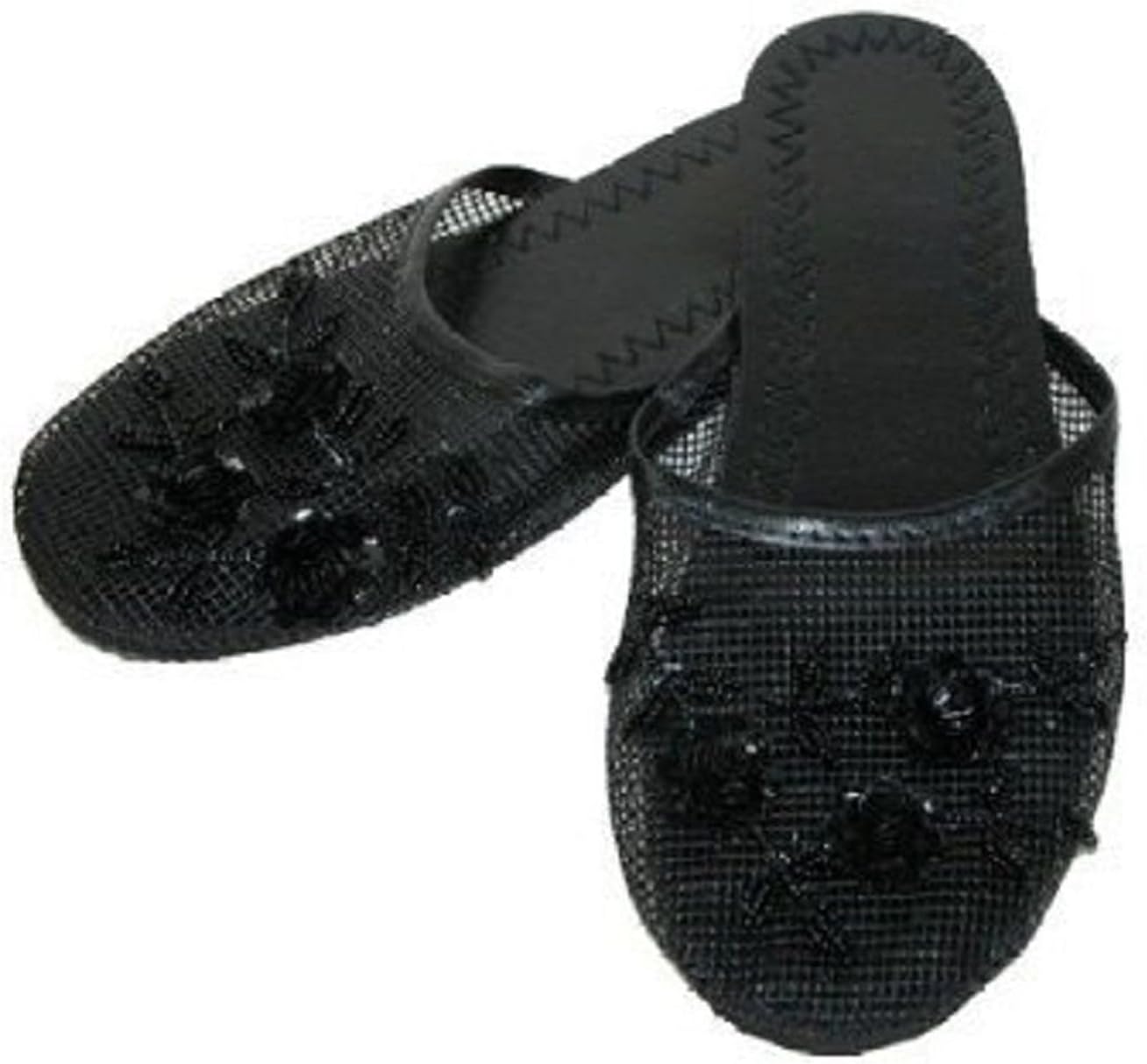 Wireless WonderzWomen's Mesh Slippers With Sequin Available in 15 Colors