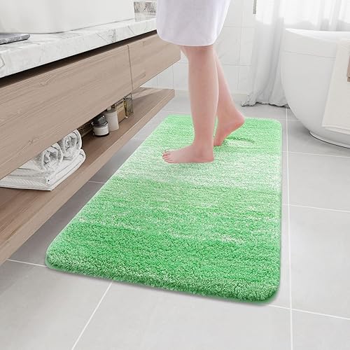 Miniatura 133 de Arotive - Tapetes de baño de microfibra, peludos, suaves, absorbentes, antideslizantes, gruesos, afelpados, se pueden lavar a máquina y secar