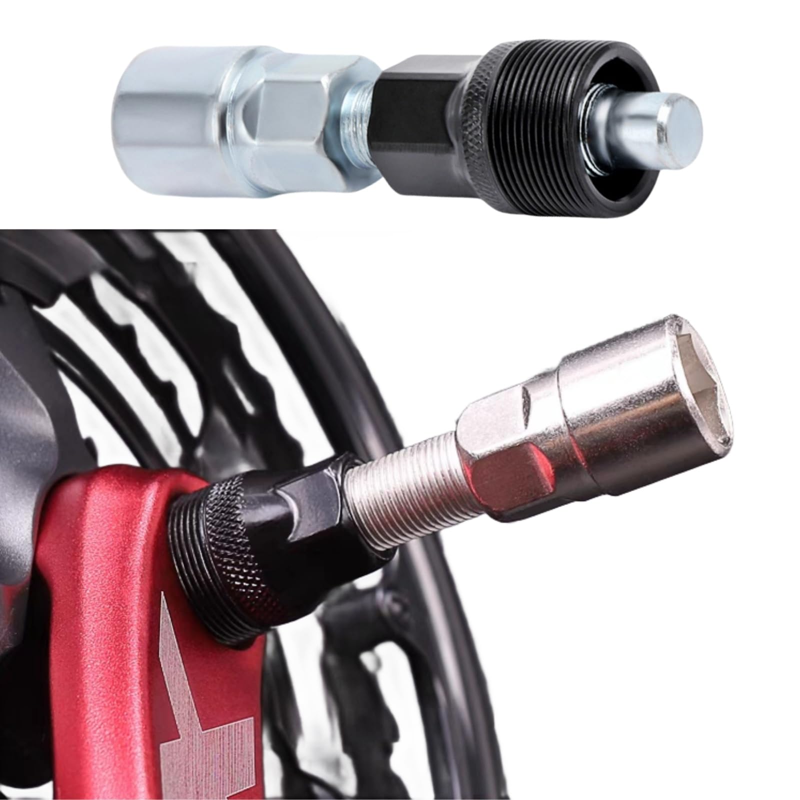 Extracteur De Manivelle Vélo ZLXFT – Lot 2 – Acier Carbone Durci – Pour VTT, Route, Toutes Vélos