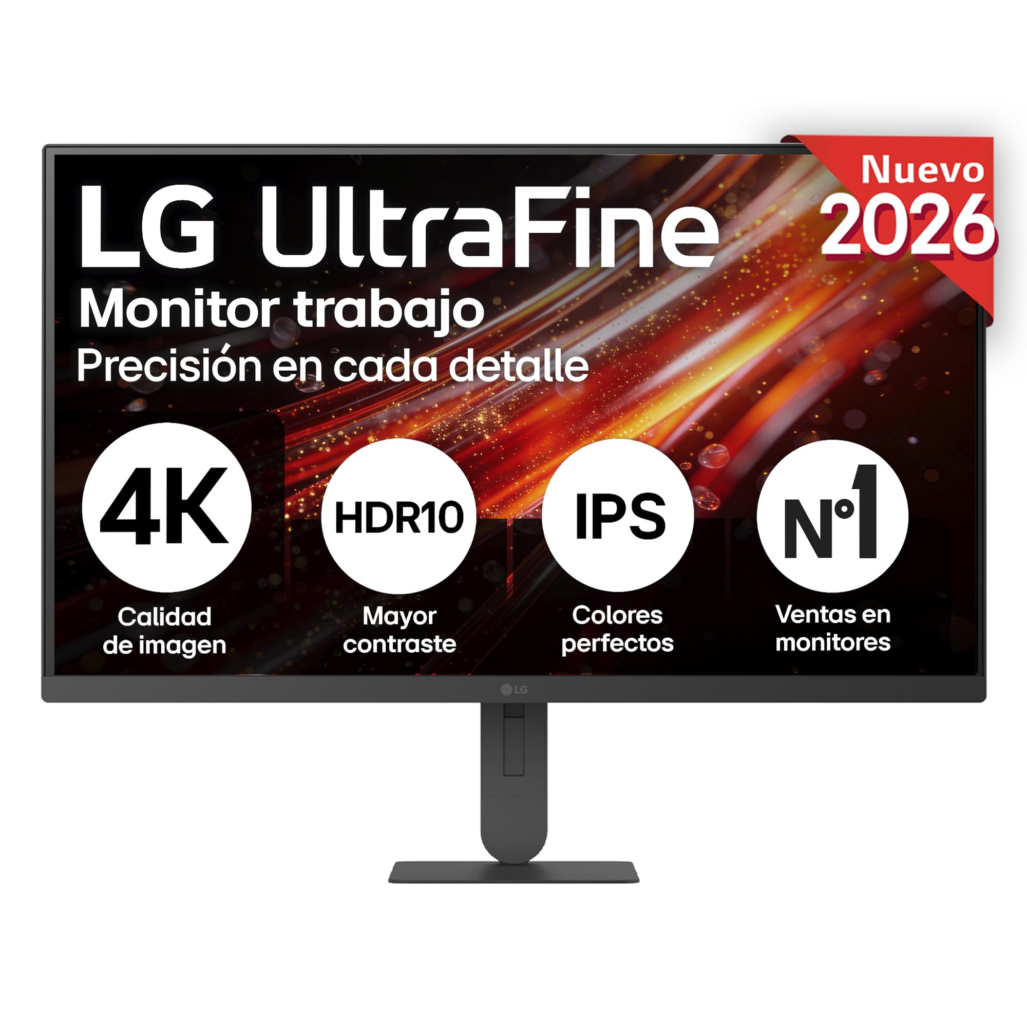 LG Monitor Ultrafine 27U710B-B - 27'', UHD (3840 x 2160), IPS, Negro | altura ajustable, Inclinación (eje horizontal) / Altura, DCI-P3 90% (CIE1976), DCI-P3 90%, UHD 4K (3840 x 2160), HDR10