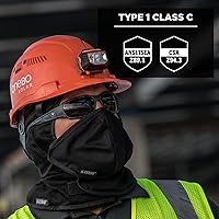 Vista 7 de Casco duro ventilado estilo gorra, con suspensión de trinquete, Clase C, Ergodyne Skullerz 8972, naranja