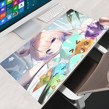 Amazon Co Jp マウスパッド アニメマウスパッドゲーム大型マウスパッドかわいい女の子ゲームコンピュータアクセサリノートパソコン用滑り止めキーボードテーブルマット35 4x15 7インチ パソコン 周辺機器