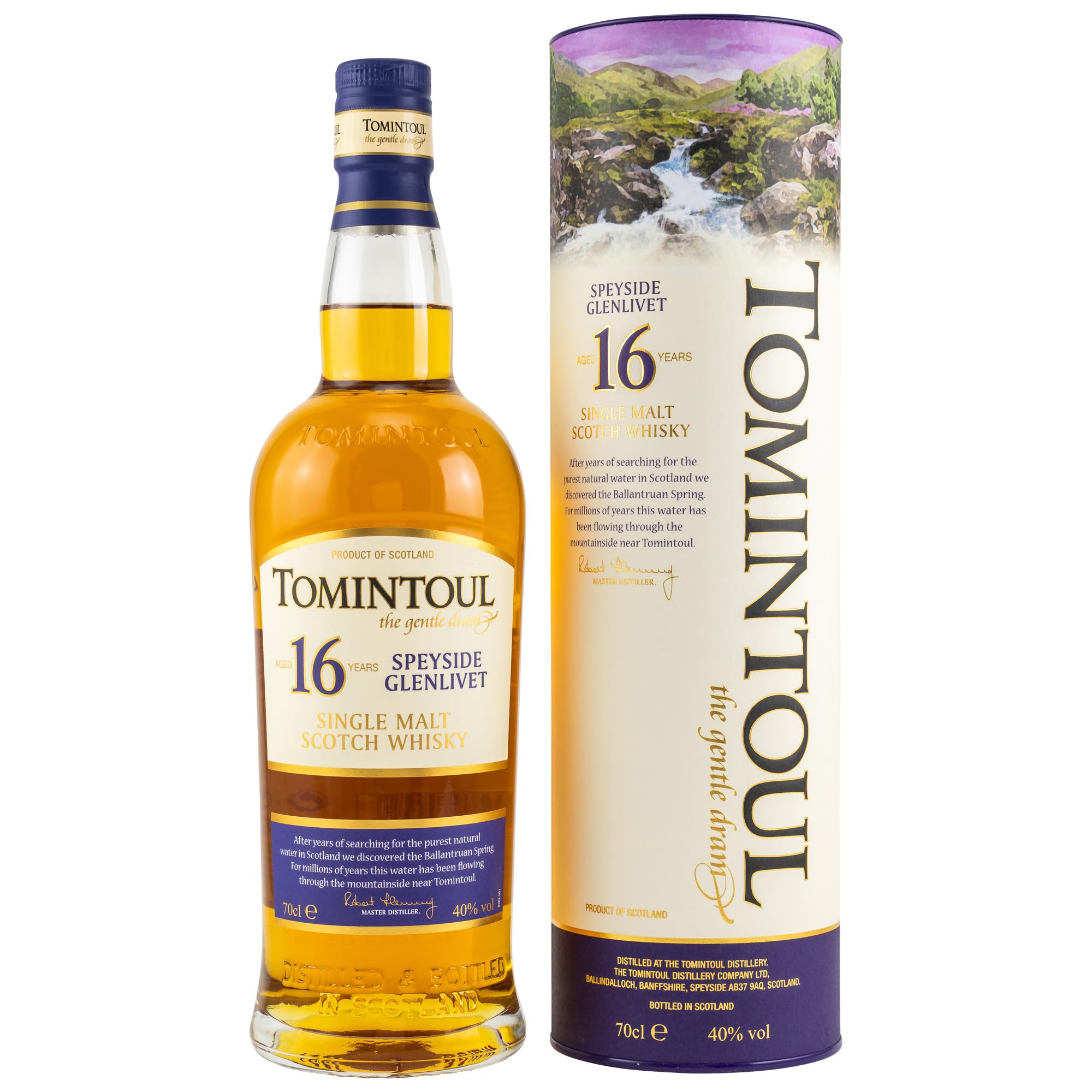 Tomintoul Gold | Single Malt Scotch Whisky | 16 Jahre Gereift | Reifung In Bourbon-Fässern | 4-Fach Mit Ausgezeichnet | 40% Vol. | 700 Ml product image