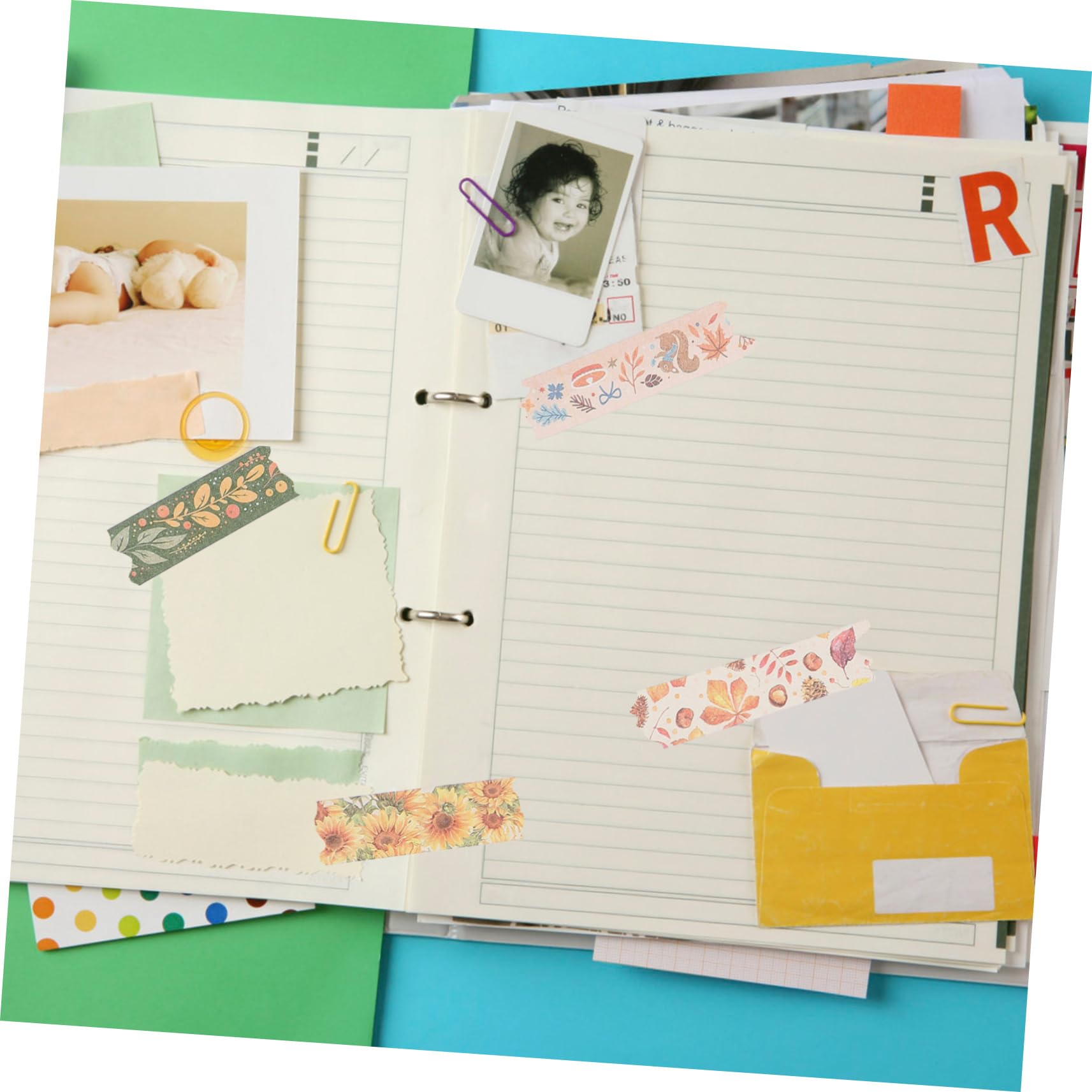 STOBOK 40rollen Teiliges Dekorative Washi Tapes Mit Herbstlichen Kürbis Und Sonnenblumenmotiven Für Scrapbooking Und -projekte Für Thanksgiving-dekorationen