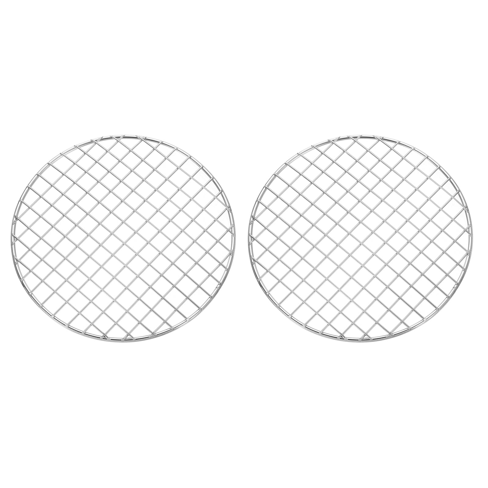 Grille de cuisson ronde uxcell en acier inoxydable durable de 20 cm