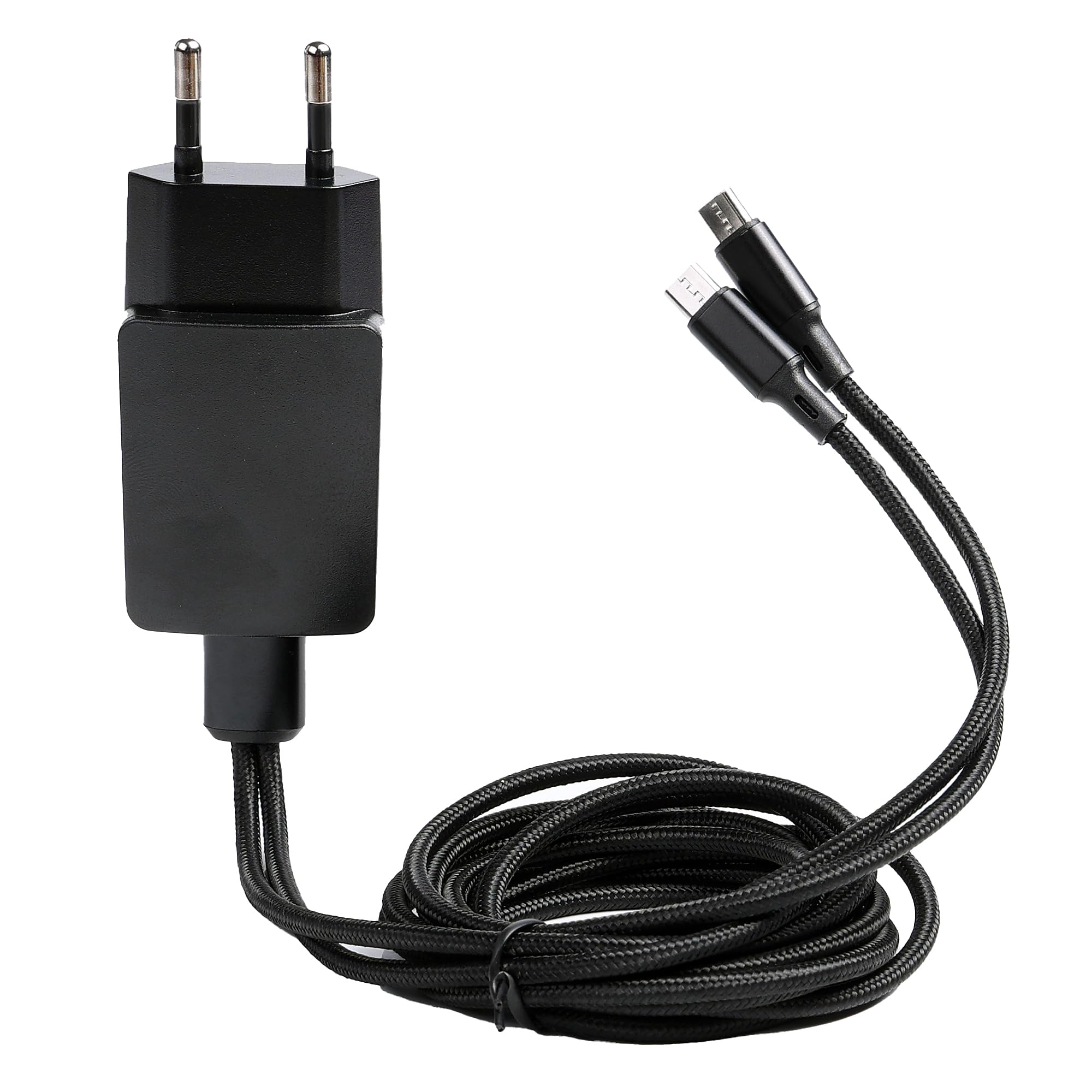 Micro USB Rápido Cable de Carga Adaptador 2 en 1 USB Splitter Cable Adapter Compatible con Motorola 2 Way Radio T62 T72 T82 Extreme T92 H2O XT185 Walkie Talkie PMPN4152AR, PMLN7719AR, IXPN4039