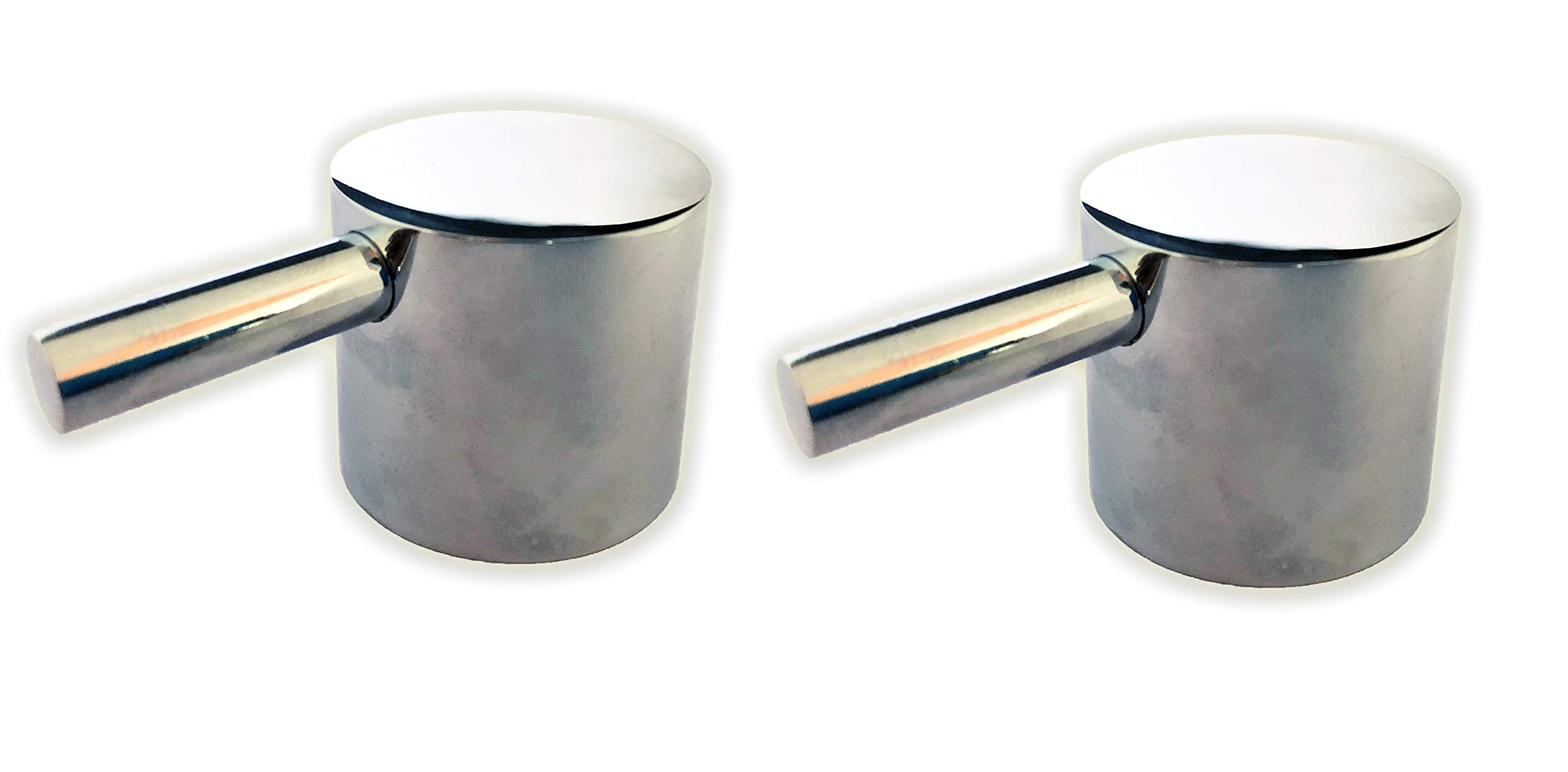 IMPODA Brass Spline Screw Mount Chrome Plated Faucet Handle, Suitable For Jaquar Type Florentine Series, Chrome Finish Pack of 2