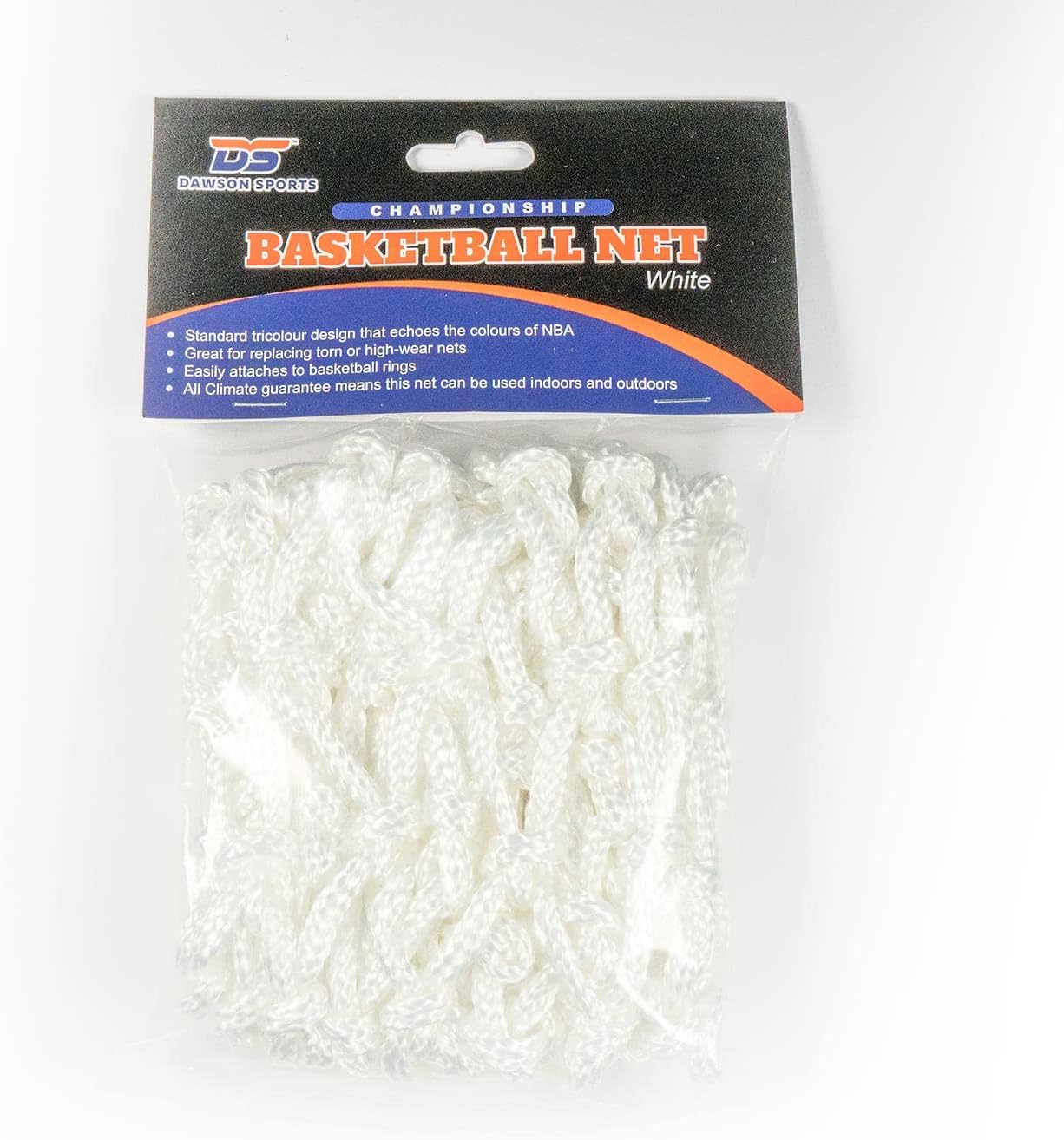 Dawson Sports Championship Basketball Net - Nylon White, Basketball Ring, Netball Ring Net