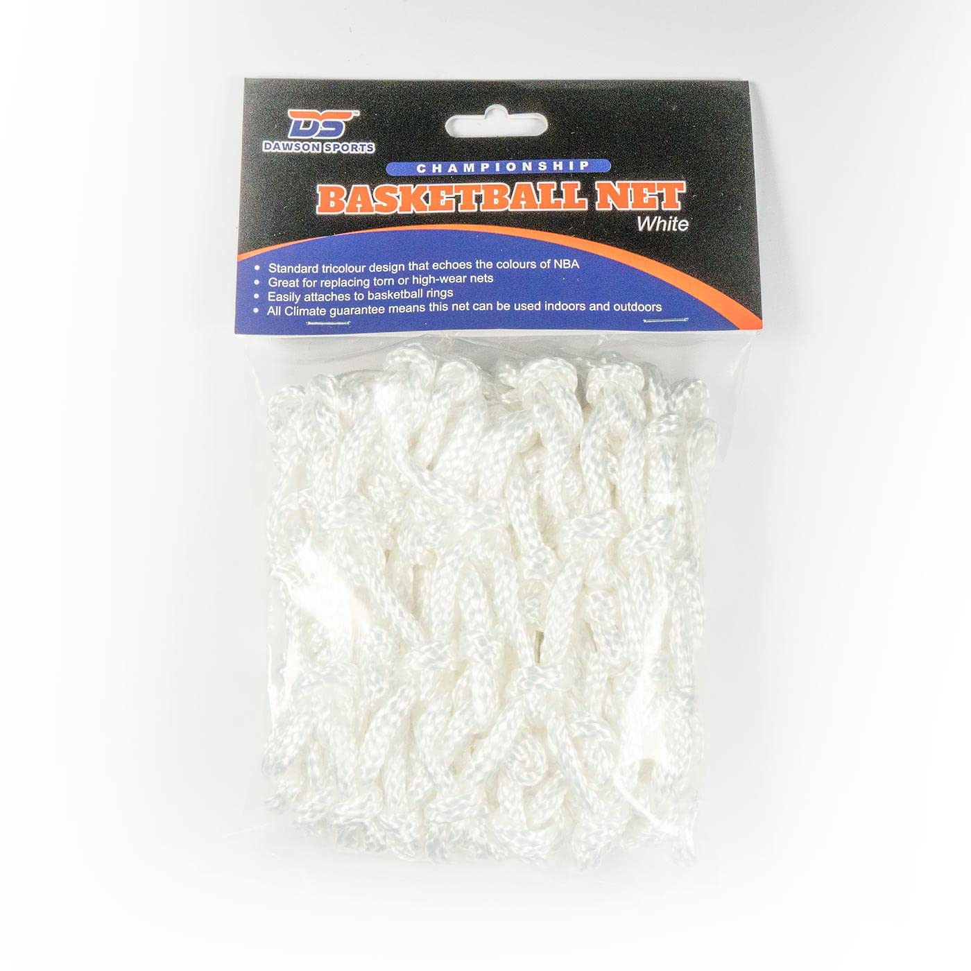 Dawson Sports Championship Basketball Net - Nylon White, Basketball Ring, Netball Ring Net