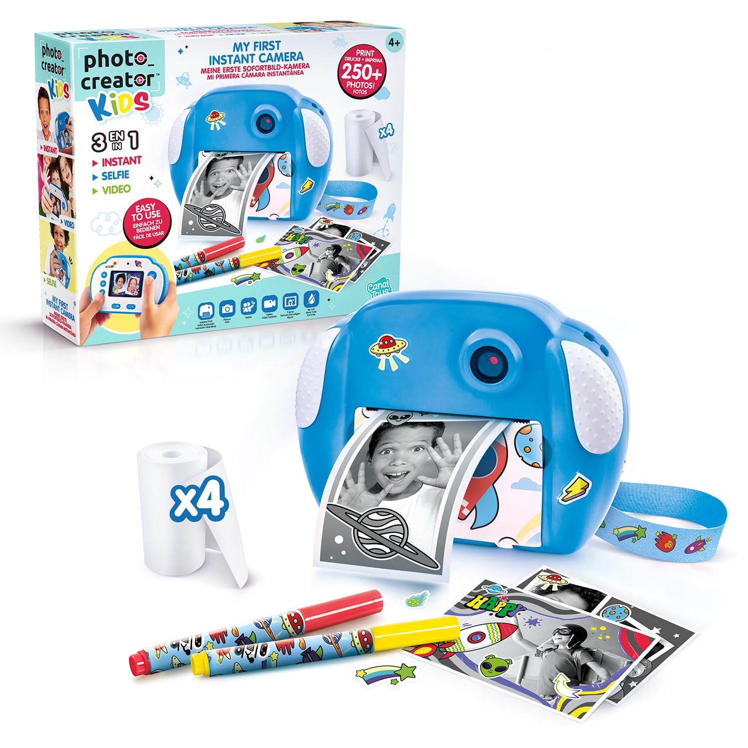 Photo Creator Kids Instant Camera Space | Instantly Print Over 250 Photos | Record Videos | Ages 4+